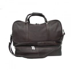 Piel Leather False-Bottom Sports Bag -Luggage Pros Shop piel leather false bottom sports bag 3