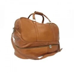 Piel Leather False-Bottom Sports Bag -Luggage Pros Shop piel leather false bottom sports bag 5