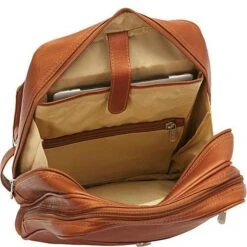 Piel Leather Flap-Over Tablet Backpack -Luggage Pros Shop piel leather flap over tablet backpack 3