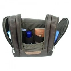 Piel Leather Hanging Travel Toiletry Kit -Luggage Pros Shop piel leather hanging travel toiletry kit 5