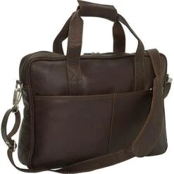 Piel Leather Top-Zip Portfolio -Luggage Pros Shop piel leather top zip portfolio 3