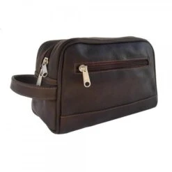 Piel Leather Top Zip Toiletry Kit 5 Piel Leather Top Zip Toiletry Kit -Luggage Pros Shop piel leather top zip toiletry kit 4