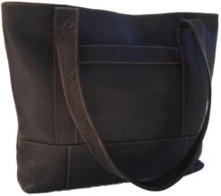 Piel Leather Top-Zip Tote -Luggage Pros Shop piel leather top zip tote 3