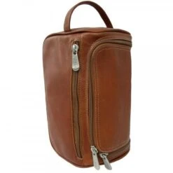 Piel Leather U-Zip Toiletry Kit -Luggage Pros Shop piel leather u zip toiletry kit 5